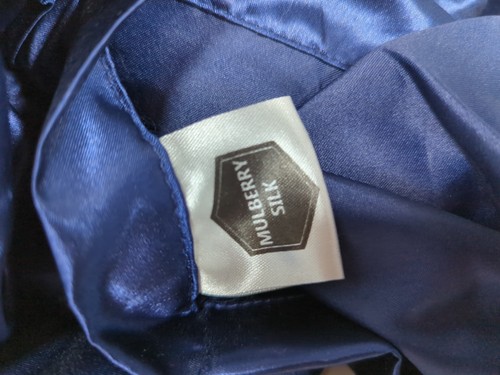 Mulberry Silk Olympic Queen 66" X 80" Sheet Set Blue Momme 30, New Open Package - Picture 4 of 7