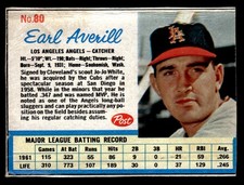 1962 Post Cereal #80 Earl Averill Jr.