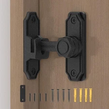 Heavy Duty Barn Door Lock-90/180 Degree Right Angle Flip Gate Latch Suitable ...