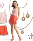 Cabi Matchmaker Skort Peachy Coral Size 16 New in Package — photo 1