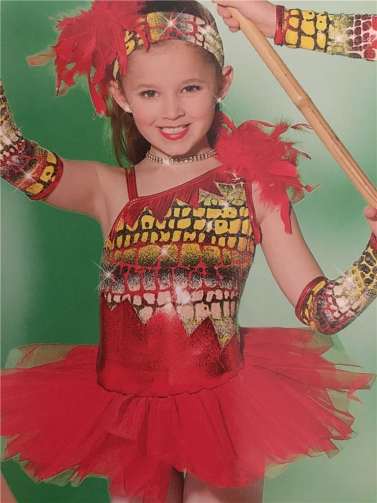 Dance Costume Jazz Tap ballet Pageant Parade jungle fever
