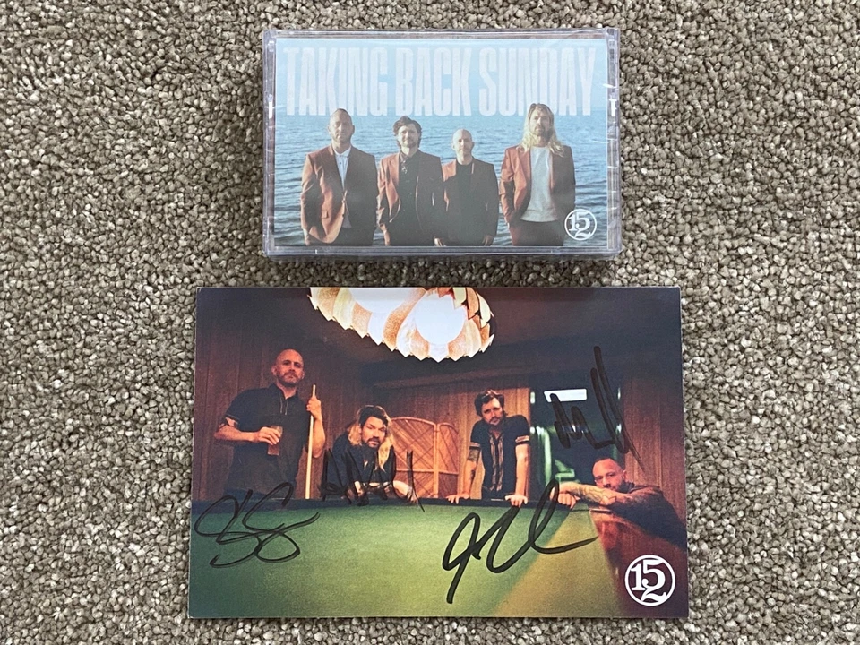 Taking Back Sunday - 52 Cassette, SIGNED card, only 200 signed - Image 1 of 1