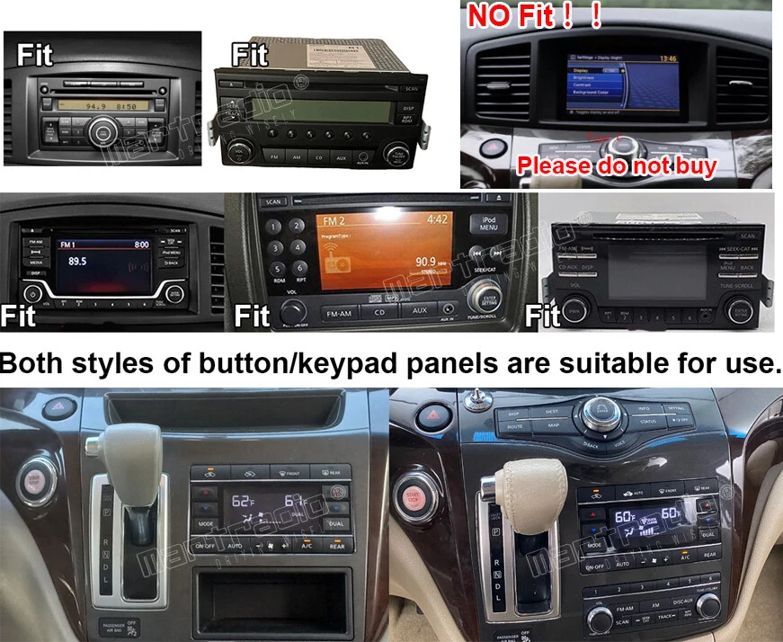 For 2011 2012 2013 14 2015-2017 Nissan Quest Android 14 Carplay GPS Stereo Radio - Image 2 of 4
