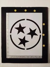 Tennessee Tri-Star Tri Star TN 8.5" x 11" Custom Stencil FAST FREE SHIPPING