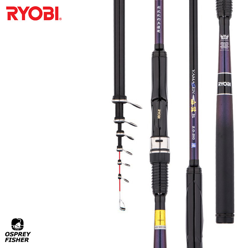 Ryobi Yamagen Short Telescopic Spinning Fishing Rod Travel Reel