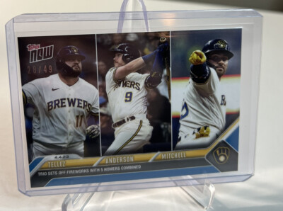 BLUE /49 Rowdy Tellez / Brian Anderson / Garrett Mitchell - 2023 TOPPS NOW #50