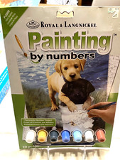 ROYAL LANGNICKEL PAINTING BY NUMBERS KIT LAB PUPPIES