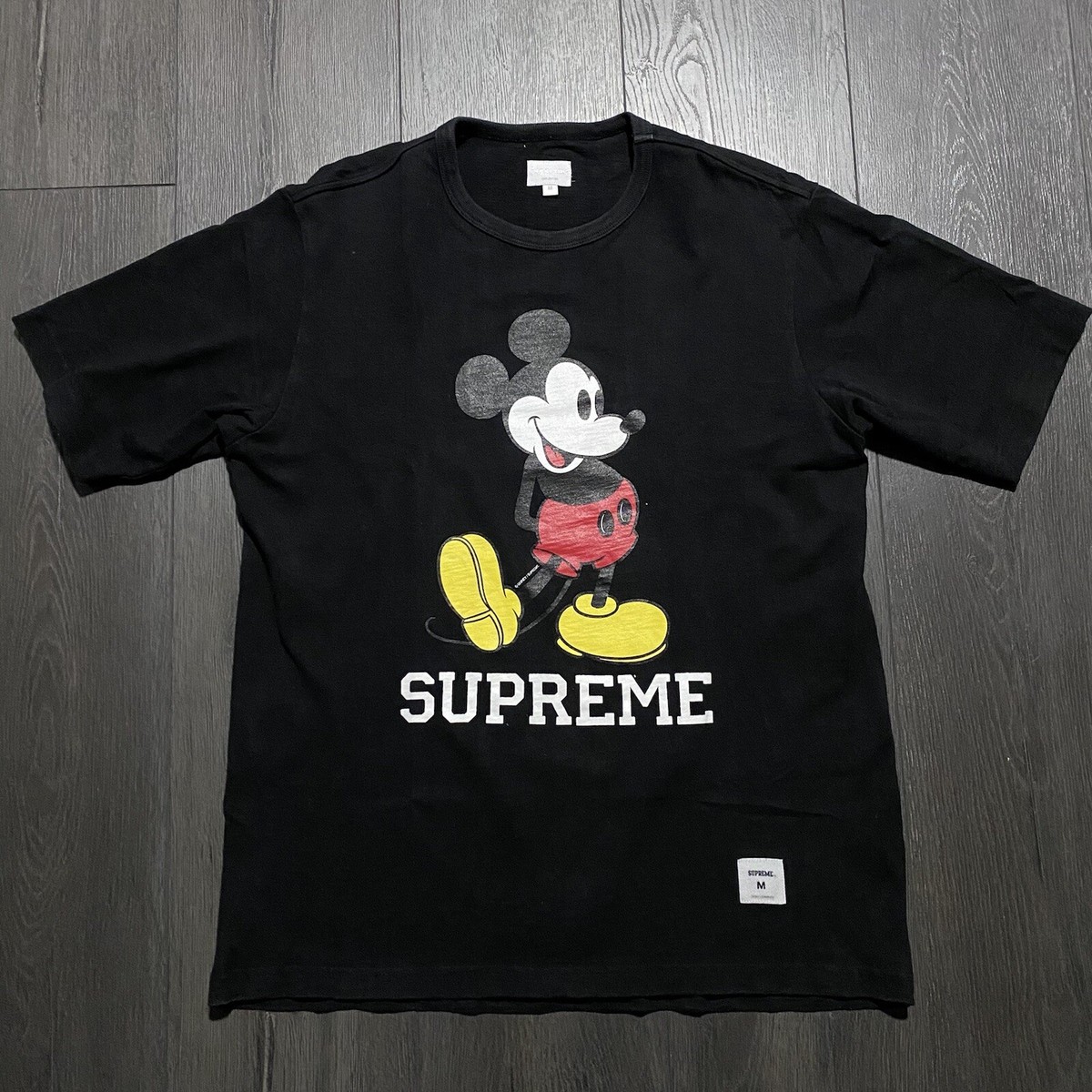 Supreme Mickey Mouse Tシャツ M Disney 2009 Black Supreme Disney Mickey Mouse Knit Medium Tee | eBay