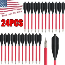 24Pcs 6.5in Pistol Crossbow Bolts Arrows For 50 Lbs to 80 Lbs Pistol Crossbows