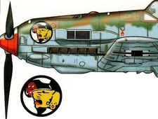 MESSERSCHMITT BF 109 B - F Superb Color Profiles Galore! KOEI Me-109 Book