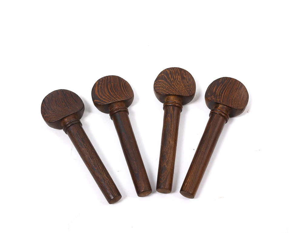 Juego de 5 piezas de violín 4/4 (20 piezas) clavijas de violín de madera de wengué natural clavija de alta calidad Foto 4 de 4