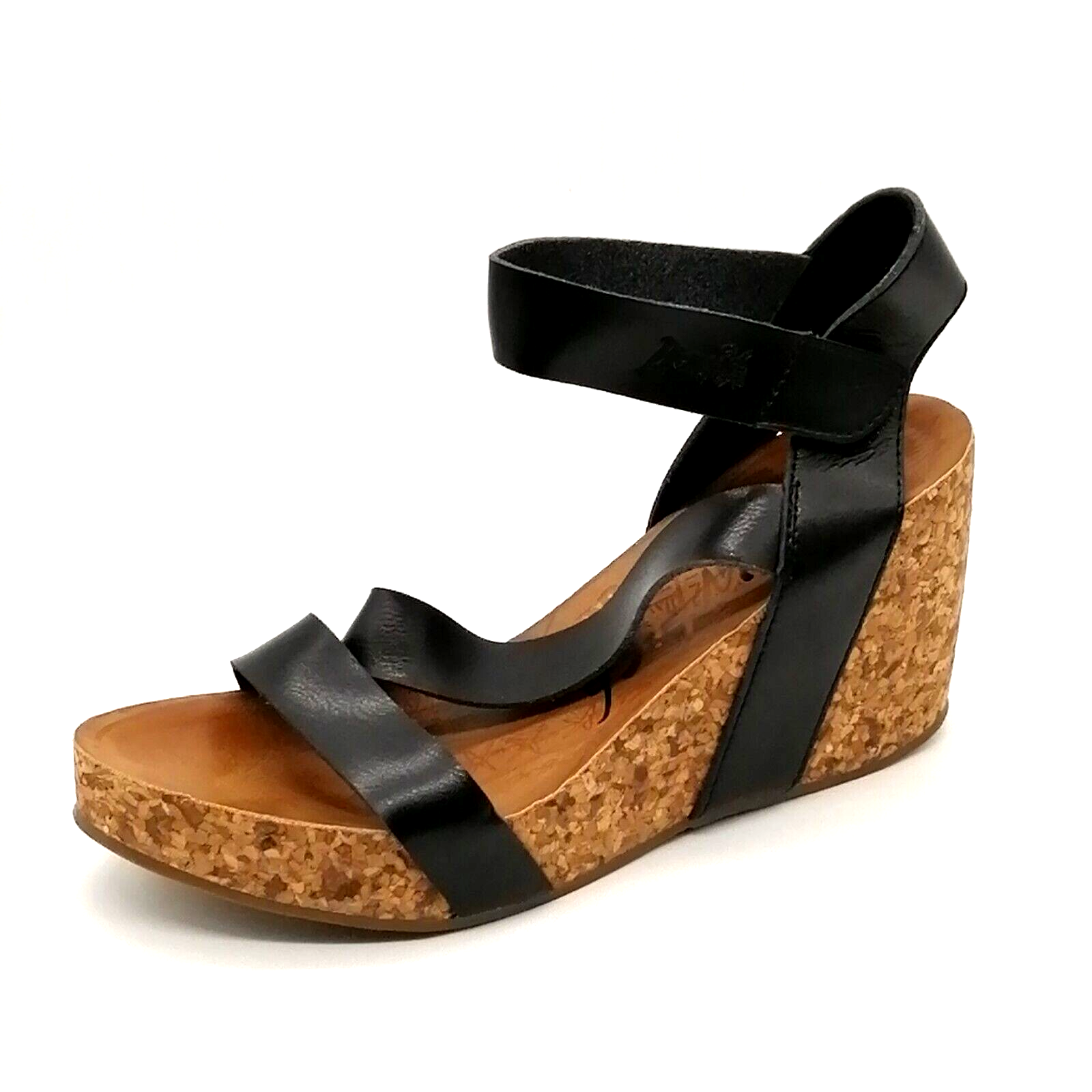 Blowfish Malibu Womens Platform Ankle Strap Sandal Black Cork Wedge Hook  Loop 10 | eBay