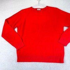Vintage St Michael Courtell Sweater 14 Womens Red Jumper Pullover Knit Crew Neck