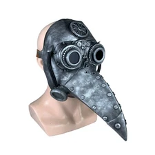 Birds Long Nose Beak Plague Doctor Mask Latex Steampunk Halloween Masks Props