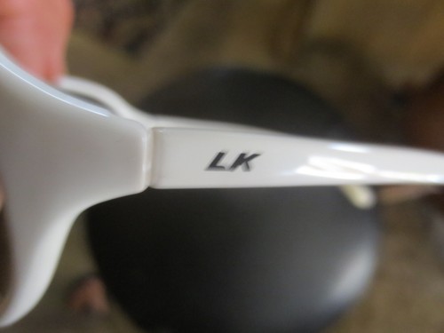Vintage Lindsey Kildow Aviator White Sunglasses - Picture 3 of 11