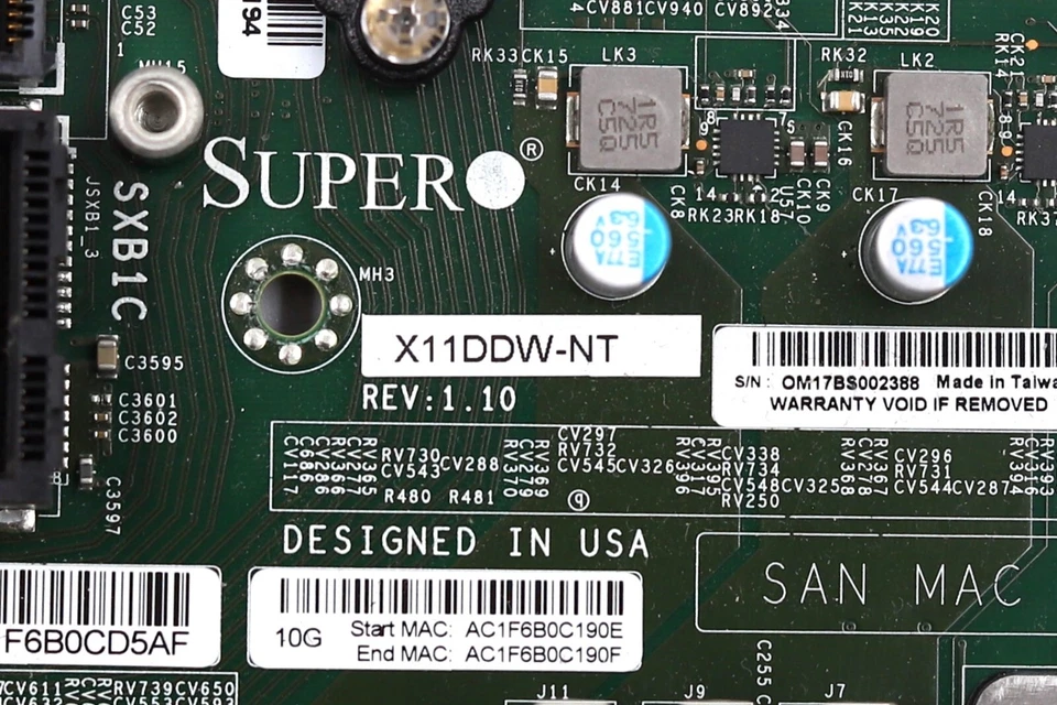 SuperMicro X11DDW-NT Server Dual LGA3647 DDR4  Motherboard Tested Working - Image 4 of 4
