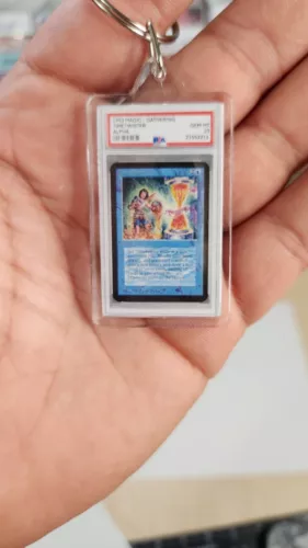 novelty KEYCHAIN Alpha Time twister (not actual card,gag gift)