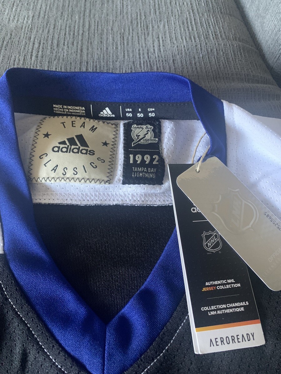adidas - レア　アディダス　オールスタージャージ　タンパベイライトニングス Tampa Bay Lightning Adidas TEAM CLASSICS Hockey Jersey 1992