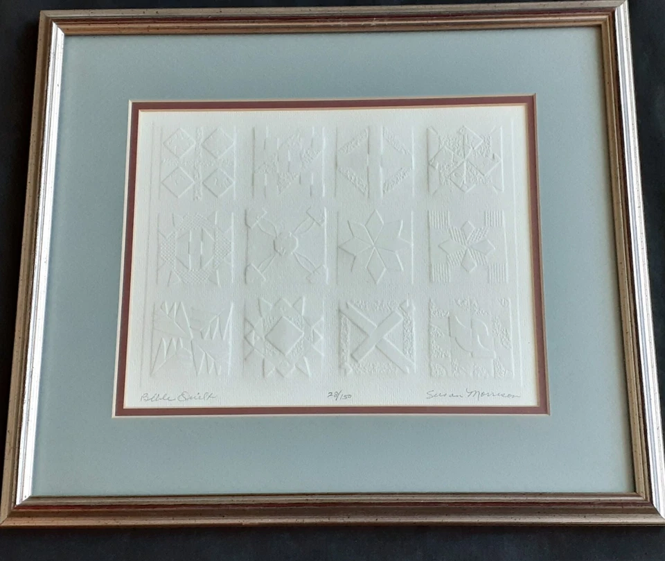 Susan Morrison estampado en relieve "Bible Quilt", 11,5 por 13 pulgadas Foto 2 de 4