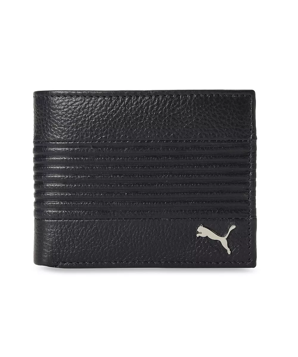 Puma black leather clearance wallet