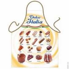 Delicious Italian Desserts Apron, Made in Italy