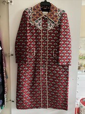 Gucci Metallic Bee Coat, Size 48