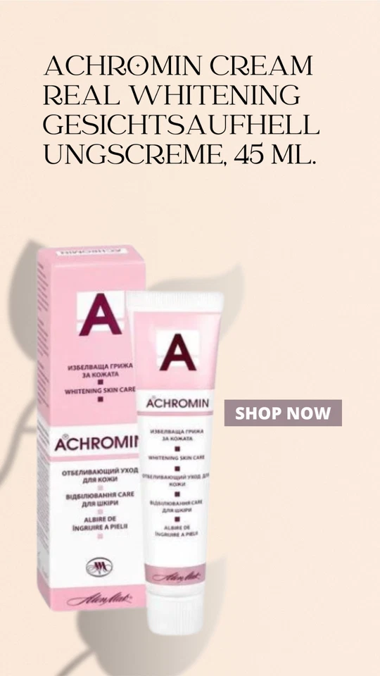 ALEM MAK ACHROMIN CREAM REAL WHITENING Crema Sbiancante Viso, 45 ml.
