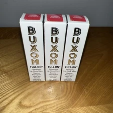 Lot Of Three New Buxom Cherry Popsicle  Full On Plumping Lip Glow Balm .07 oz