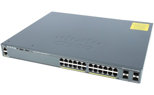 CISCO - WS-C2960X-24PS-L - Katalizator 2960-X 24 GigE PoE 370W, 4 x 1G SFP, LAN Bas - Zdjęcie 2 z 3