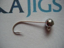 25 3/8 oz  .T&A JIGS Saltwater Mustad 2/0 Hooks Jig Heads  ROUND HEAD Lot of 25 