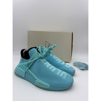 Adidas Pharrell Williams HU NMD Clear Aqua Blue Sneakers GY0094 Mens Size 8