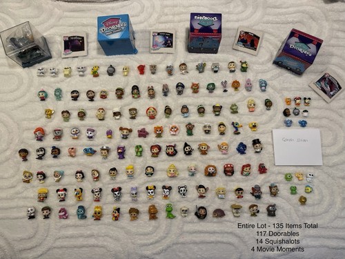 Disney Doorables Lot - 135 Pieces - Collectors Lot - Squishalots, Movie Moments