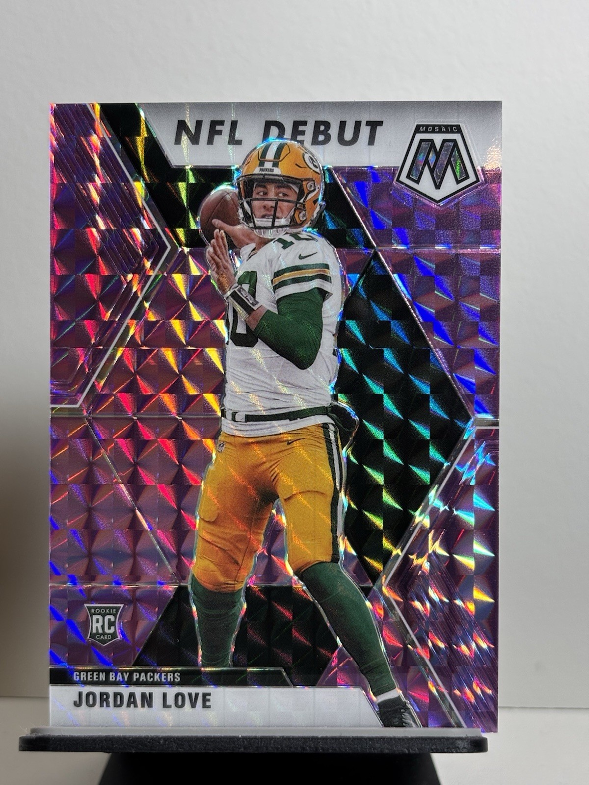 Jordan Love 2020 Mosaic NFL Debut Purple Mosaic Prizm 49/49 BOOKEND #264 (RC)