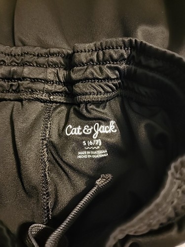 Cat & Jack Boys' Black Pull-On Activewear Shorts S 6/7 - Picture 3 of 3