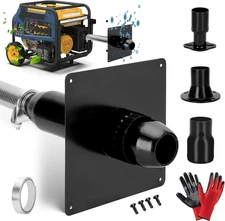 Generator Exhaust Extension Silencer Kit with Three Universal Adapters Compatibl