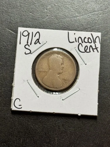 1912 S Lincoln Wheat Cent Penny Good U.S. 1c Better Date Coin (Raw18409)