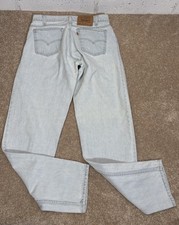 Vintage Levis 550 Mens 32X31 Actual Blue 90s Orange Tab Tapered Light Wash Denim