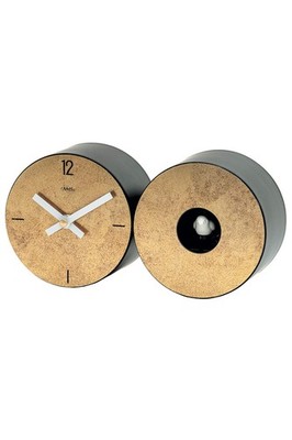 AMS -AMS Tisch- und Wanduhr Quarz Vogelgezwitscher 24cm- 1311, Moderne Wanduhr m