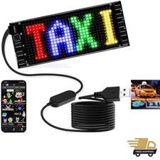 Flexible LED Car Sign 7x3 Inches Bluetooth Programmable Waterproof Decoration