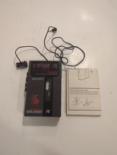 Sony Walkman WM-F46 - Cassette Player  Recorder. Tape Plays - READ - No rewind