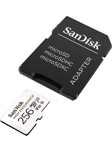 Carte microSD haute endurance Sandisk 256 Go SDSQQNR-256G caméra de sécurité dash cam - Photo 5 sur 5