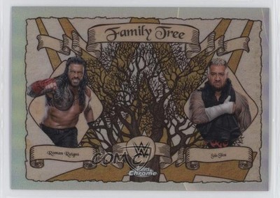 2025 Topps Chrome WWE Family Tree Roman Reigns Solo Sikoa #FT-BL 3hd