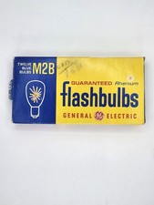Vintage GE M2B Flashbulbs Partial Box 10 Bulbs General Electric Camera Flash