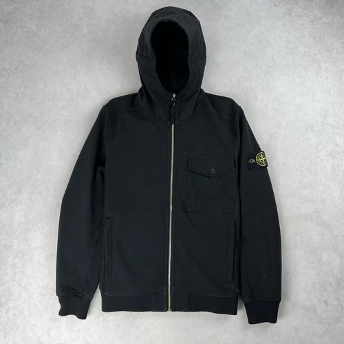Stone Island Soft Shell R Giacca Cappotto Piccolo Nero 4207