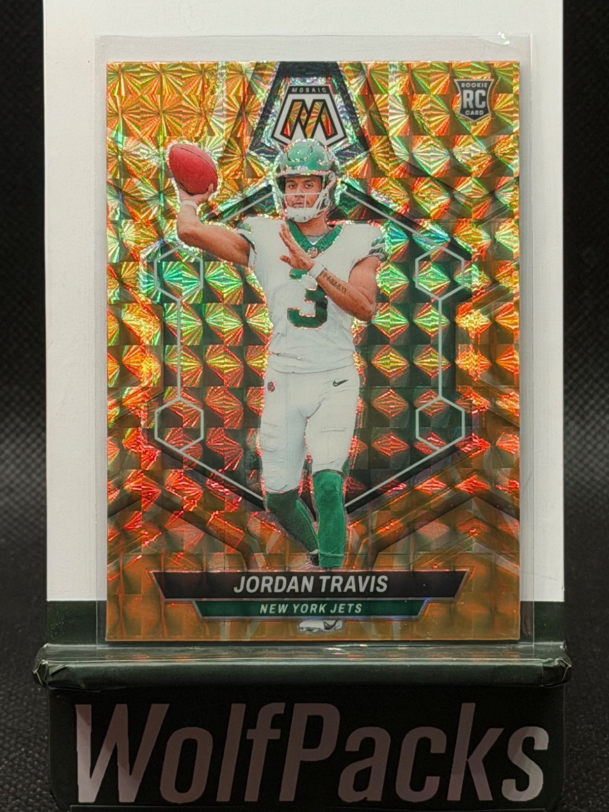 2024 Panini Mosaic - Jordan Travis #395 Yellow Reactive Mosaic (RC)