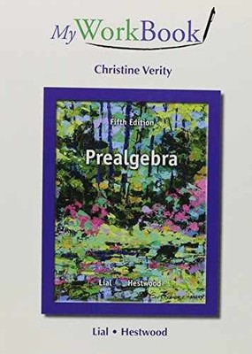MyWorkBook for Prealgebra - Paperback, by Lial Margaret L.; Hestwood - Good