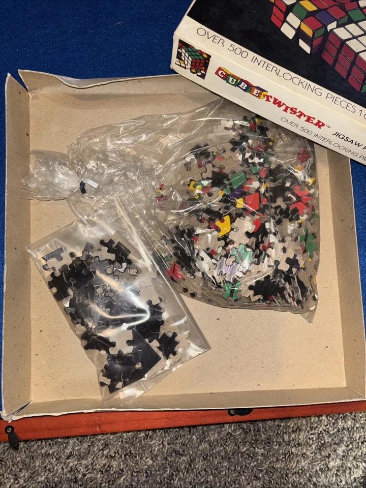 Vintage 1981 Cube Twister Jigsaw Puzzle Mint Sealed in Box Rubik's Cube #8177 - Image 2 of 3