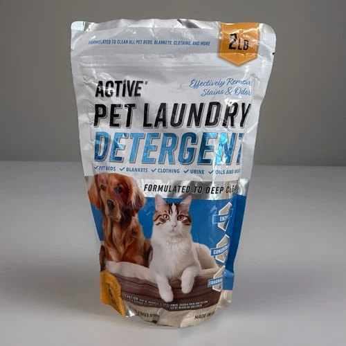 Enzymatic Pet Laundry Detergent for Dog Beds Cat Urine Odor Removal 2lbs Powder