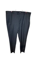 Perry Ellis Men Dress Pants Travel-Luxe Non-Iron Flat Front Charcoal 42X30 NWT