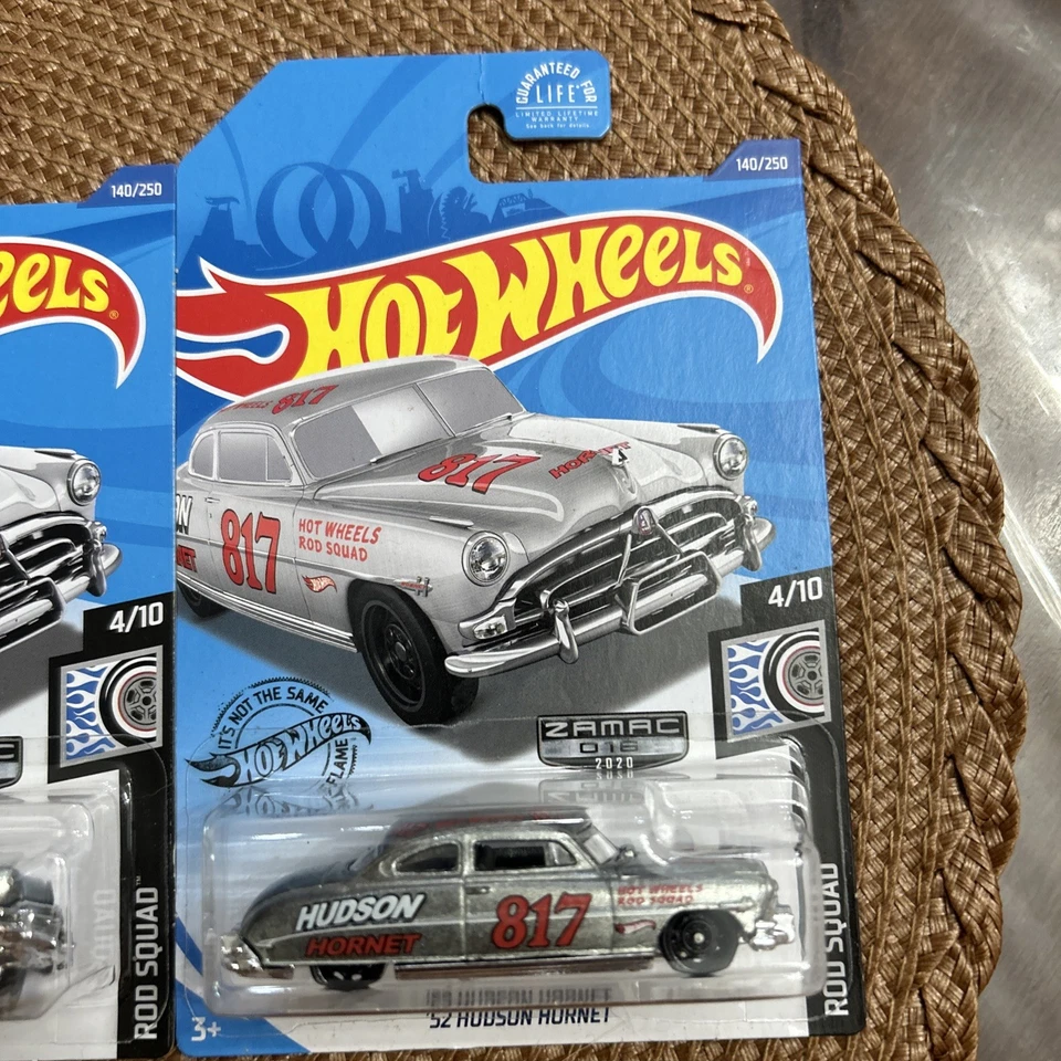 (3) Hot Wheels ZAMAC Hudson Hornet '52 2020 #016 Rod Squad 4/10 140/250 1:64 Nuevo Foto 4 de 4